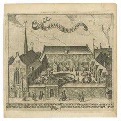 Stampa antica dell'Università di Franeker di Winsemius, 1622