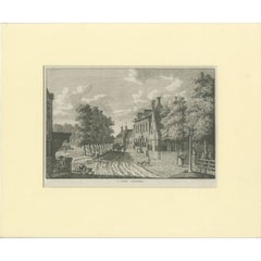 Antique Print of the Village of Jorwerd by Bendorp (c.1790)