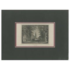 Impression ancienne du village de Joure, Friesland, aux Pays-Bas, 1863