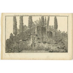 Antique Print of the Waterfall of Saint-Leu in France, 1776