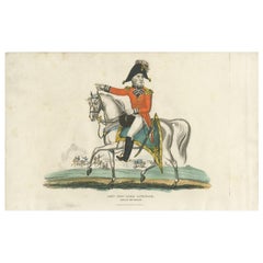 Antique Print of Thomas Graham, First Baron Lynedoch, by Evans, '1816'