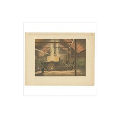Antique Print of Tin Casting in Indonesia by M.T.H. Perelaer, 1888