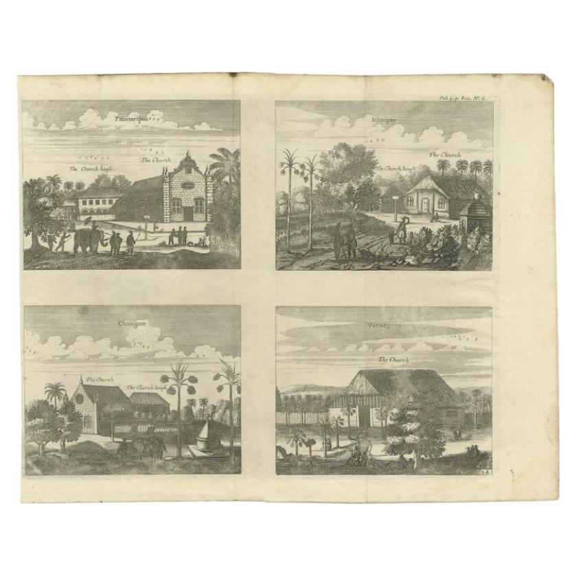 Estampe ancienne intitulée 