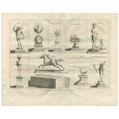 Impression ancienne de diverses divinités des Samaritains par A. Calmet, 1725