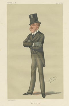 Antique Print of Viscount Macduff Published in the Vanity Fair, 1876