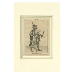 Antique Print of Willem VI of Hainaut, Holland and Zeeland, 1745