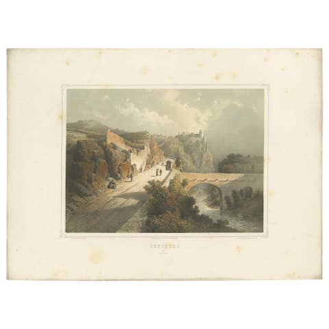 Antique Print of Zenoburg by Reiffenstein & Rösch, c.1860