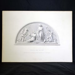Antique Print, "Spring and Autumn"