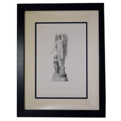 Antique Print, "The Guiding Angel"