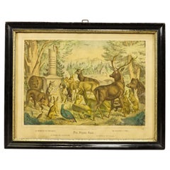 Antique Print "the Hunters Tomp", Germany Late 19th Century
