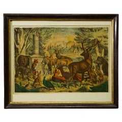 Antique Print 'The Hunters Tomp', Germany late 19th century