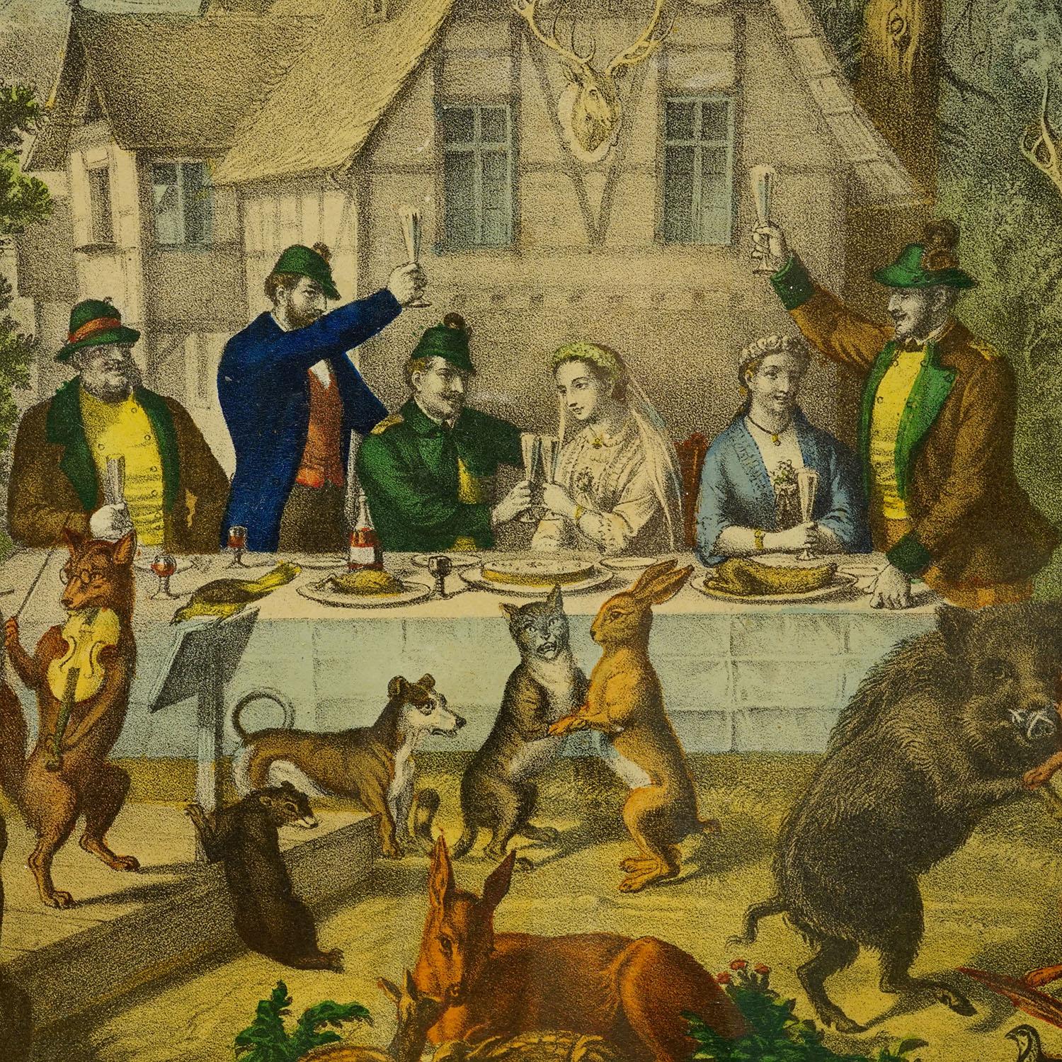 Country Estampe ancienne 