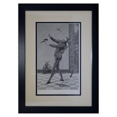 Antique Print, "The Jester"