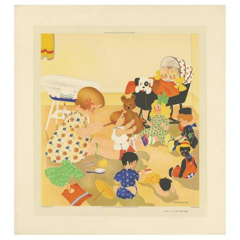 Antique Print 'The little Mother' by W. Schermelé, 1937