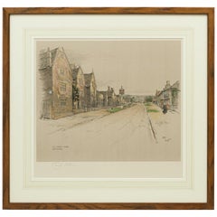 Antique Print, The Lygon Arms, Broadway by Cecil Aldin