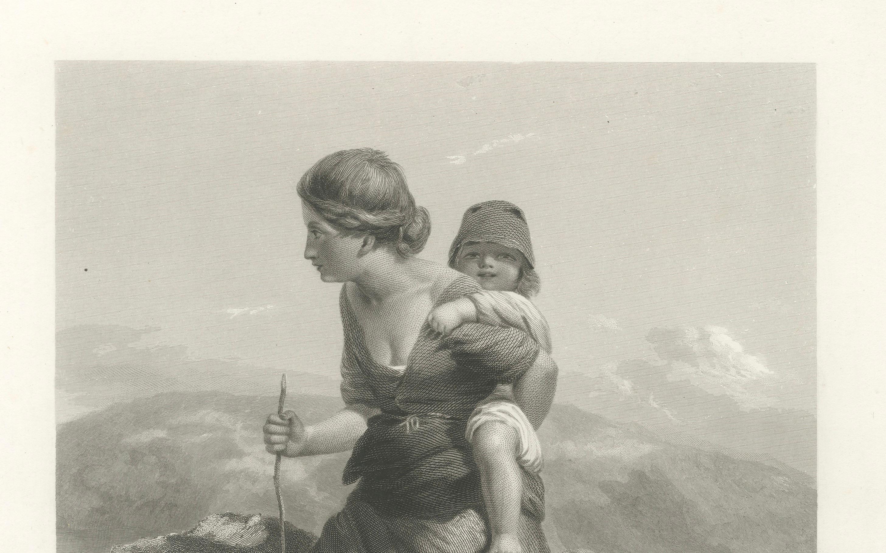 Grabado antiguo - El montañero con el niño - Poole & Garner - c.1870

Este grabado antiguo en acero, finamente ejecutado, titulado El montañero, data de alrededor de 1870. Fue grabado por T. Garner a partir de un cuadro de Paul Falconer Poole,