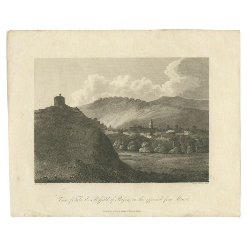 Antique Print View of Tula, the Sheffield of Russia, Near Moscow, Russia, 1811 In Good Condition For Sale In Langweer, NL