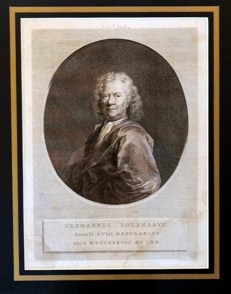 Antique Print with Mirror Frame and Gold Depicting Dutch Doctor In Good Condition In Prato, Tuscany