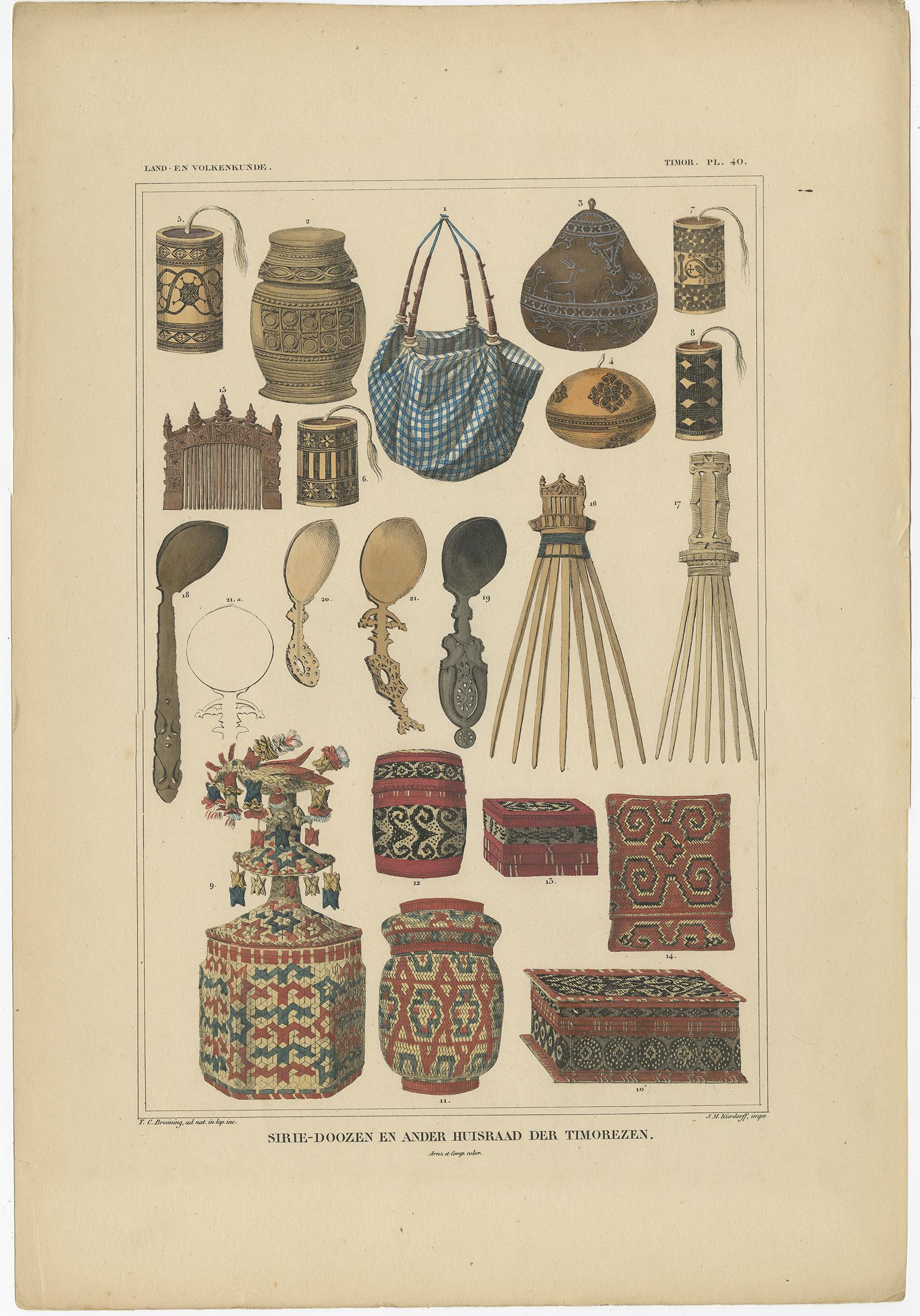 Gravure ancienne intitulée 