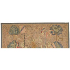 Antiker bedruckter Wandteppich aus dem Jahr 1920 5'3" X 3'10"