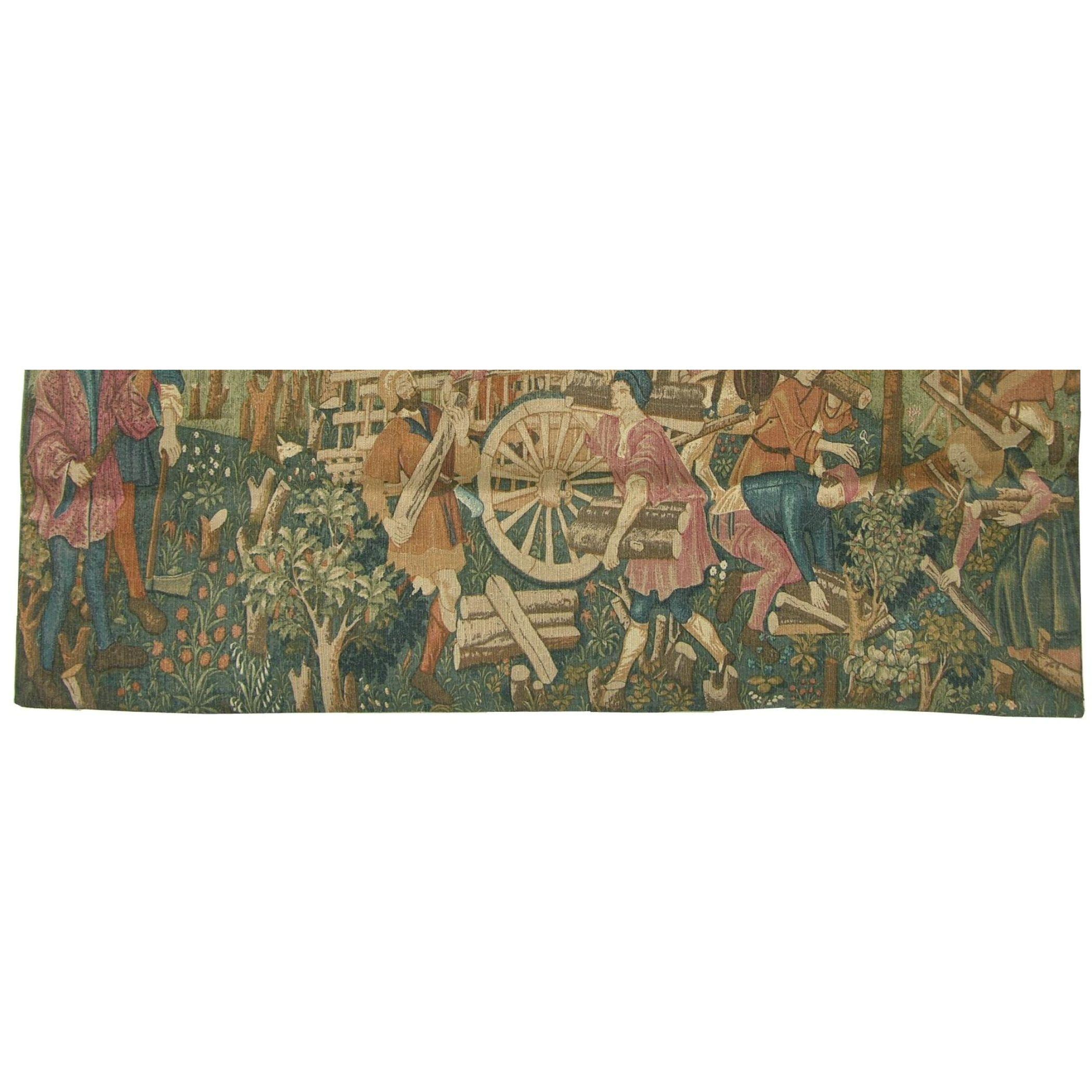 Antiker ägyptisch bedruckter Wandteppich aus dem Jahr 1920 3'6 X 5'3