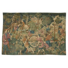 Antique Printed Egyptian 1920 Tapestry 3'6 X 5'3"