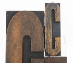 Antique Printer's Block Assemblage Sculpture, 1978