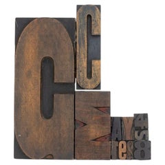 Antique Printer's Block Assemblage Sculpture, 1978