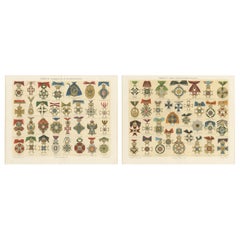 Antique Prints of European Orders, Decorations, and Medals, 19th Century