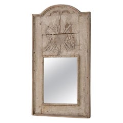 Miroir provençal ancien, bois et verre, de style français, 1800-1809