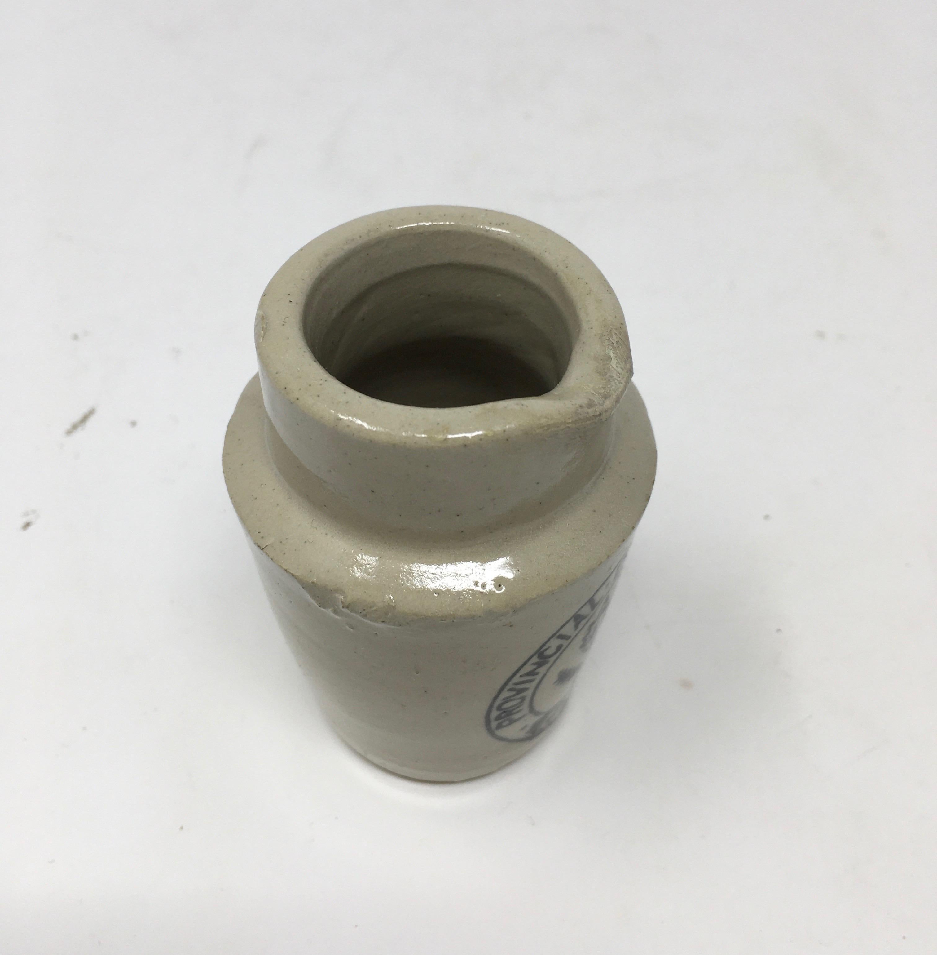 English Antique Provincial Dairies Stoneware Transferware Cream Pot