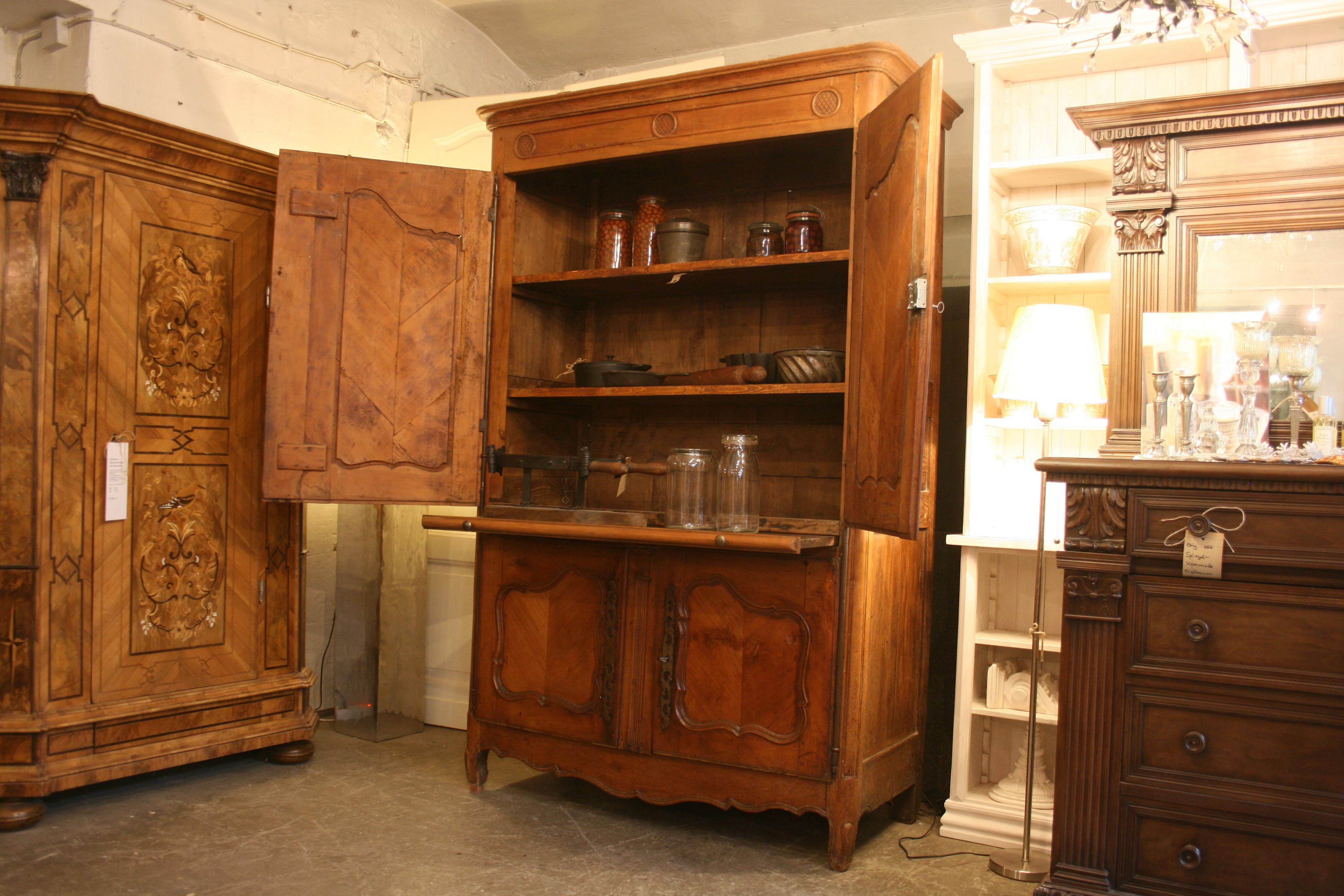 18th Century French Provincial Cherry and Oak Louis XV Cabinet 1