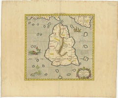 Antique Ptolemaic Map of Ceylon or nowadays Sri Lanka