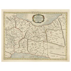Carte antique du Ptolemaique d'aujourd'hui représentant l'Iran, l'Iran et une partie de l'Arménie