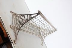 Antique Pullman Train Nickel Luggage Rack