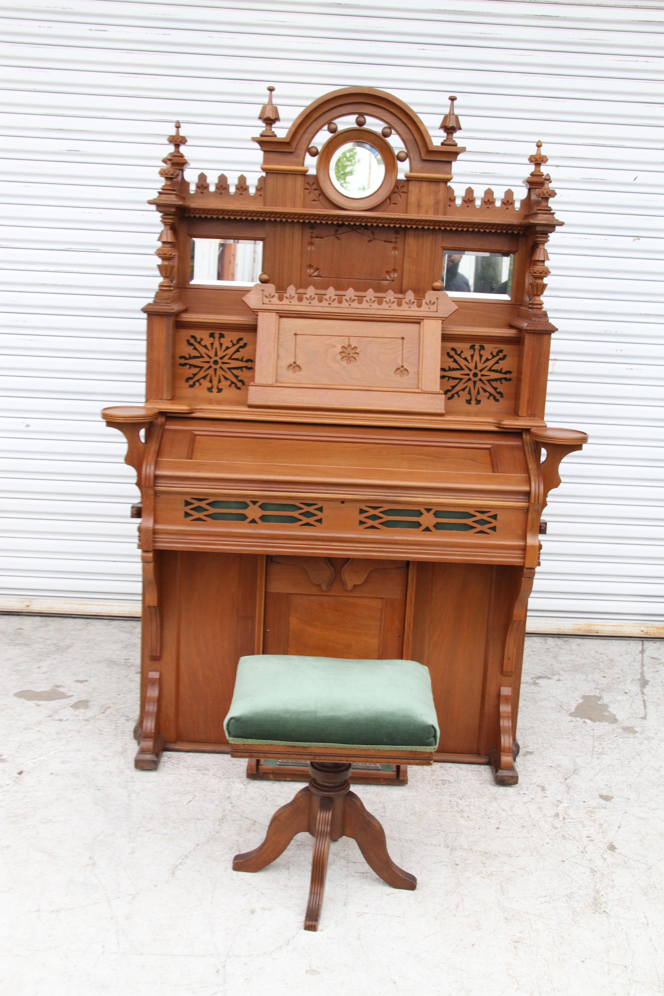 Órgano de bomba antiguo NO50 Chicago Cottage Organ Company en Bueno estado para la venta en Pasadena, TX