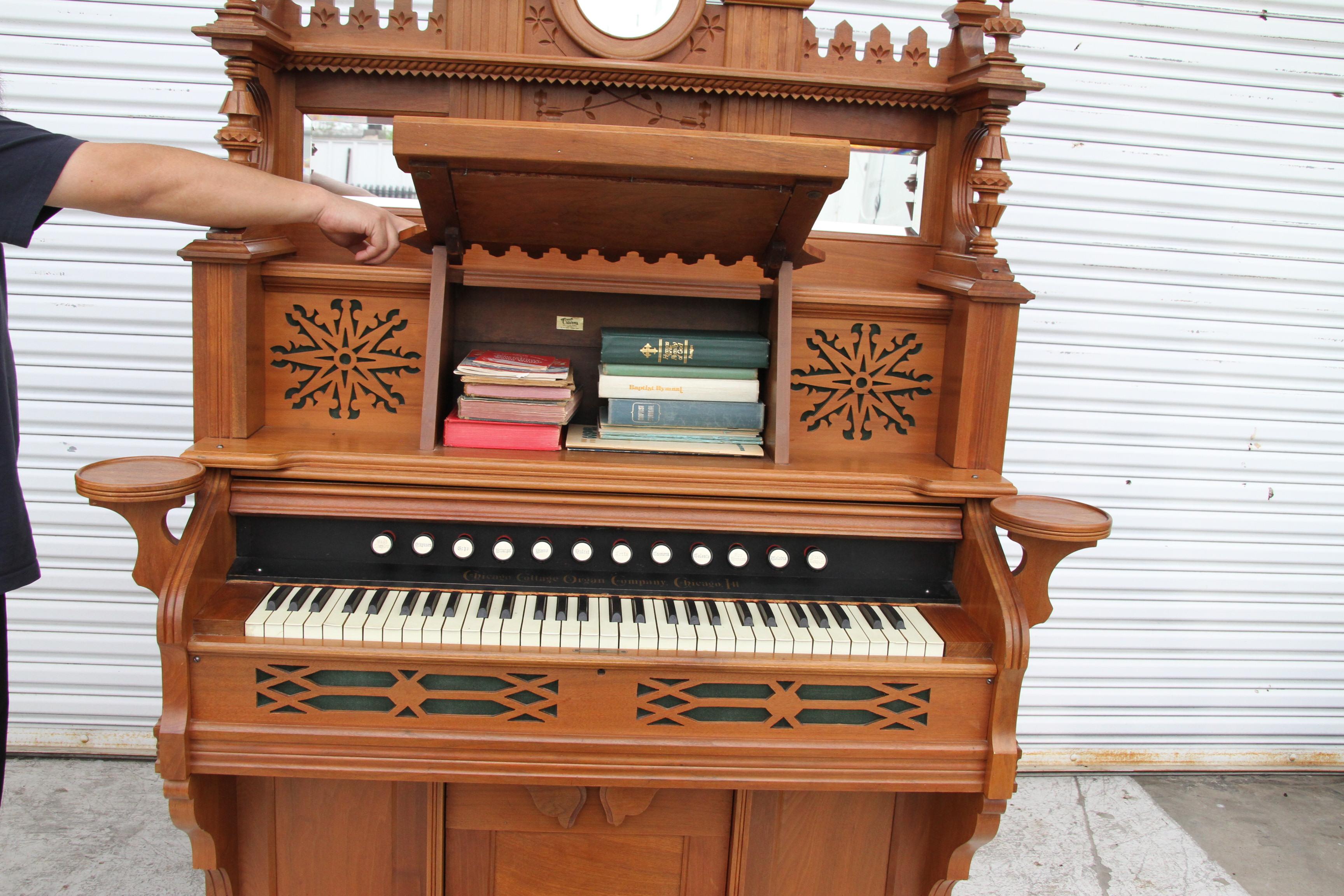 Órgano de bomba antiguo NO50 Chicago Cottage Organ Company siglo XX en venta