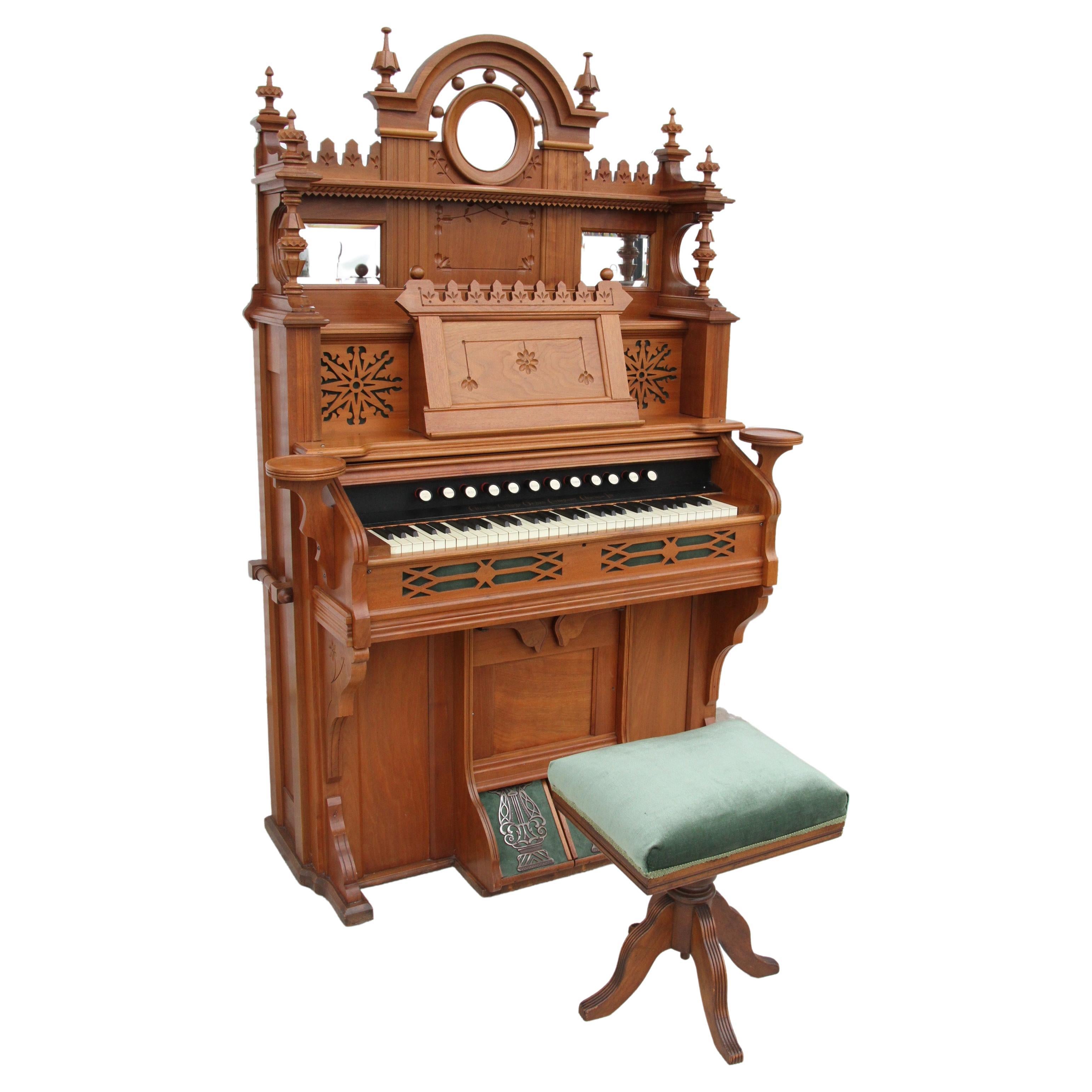 Antique Pump Organ NO50 Chicago Cottage Organ Company For Sale