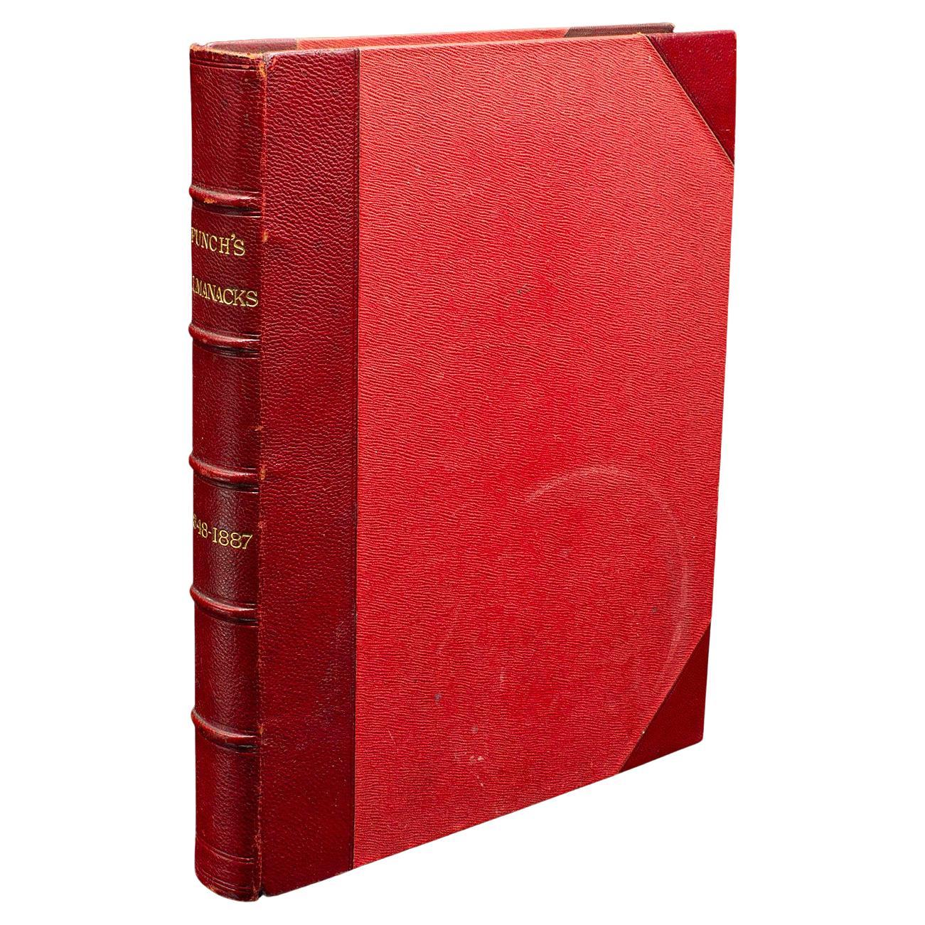 Antikes Punch Book, Almanac Compendium, Englisch, Humour, illustriert, viktorianisch