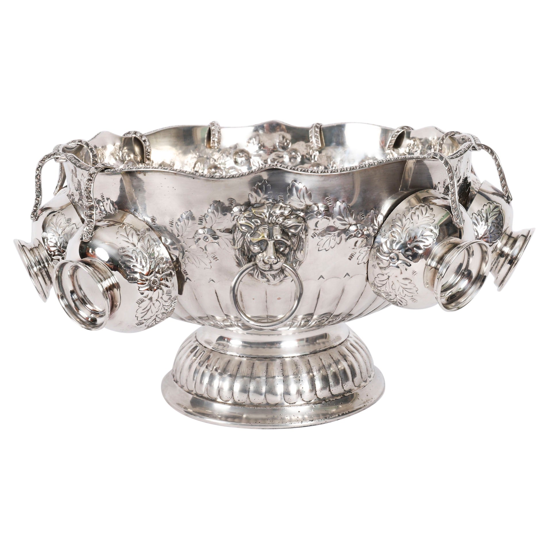 Antique Punch Bowl Set / Wine Champagne cooler 20th Century