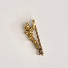 Antique 'Punch' moving figurine 9 Carat Gold Charm