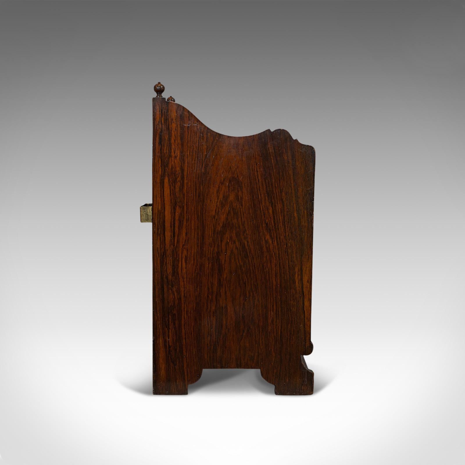 Antique Purdonium, English, Rosewood, Fireside, Cabinet, Edwardian, circa 1910 In Good Condition For Sale In Hele, Devon, GB