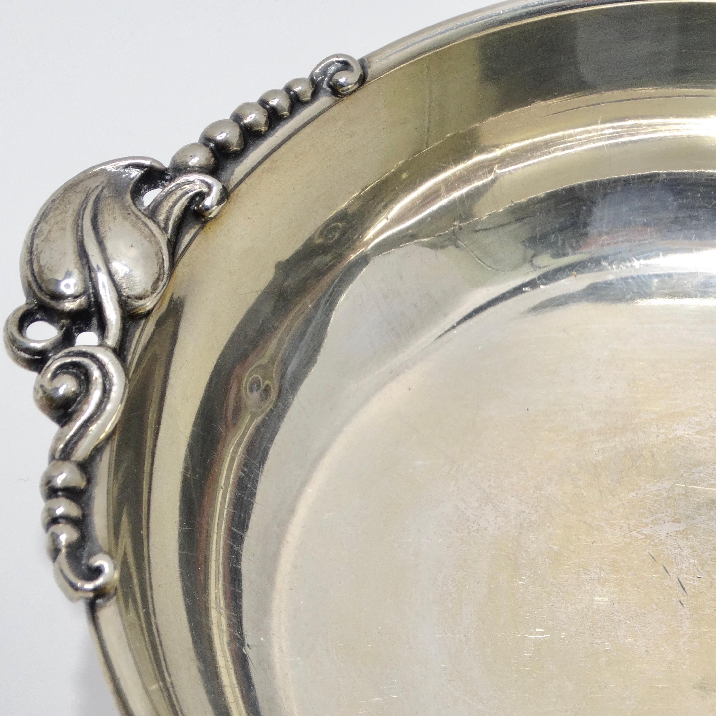 Antique Pure Silver Bowl In Good Condition For Sale In Scottsdale, AZ
