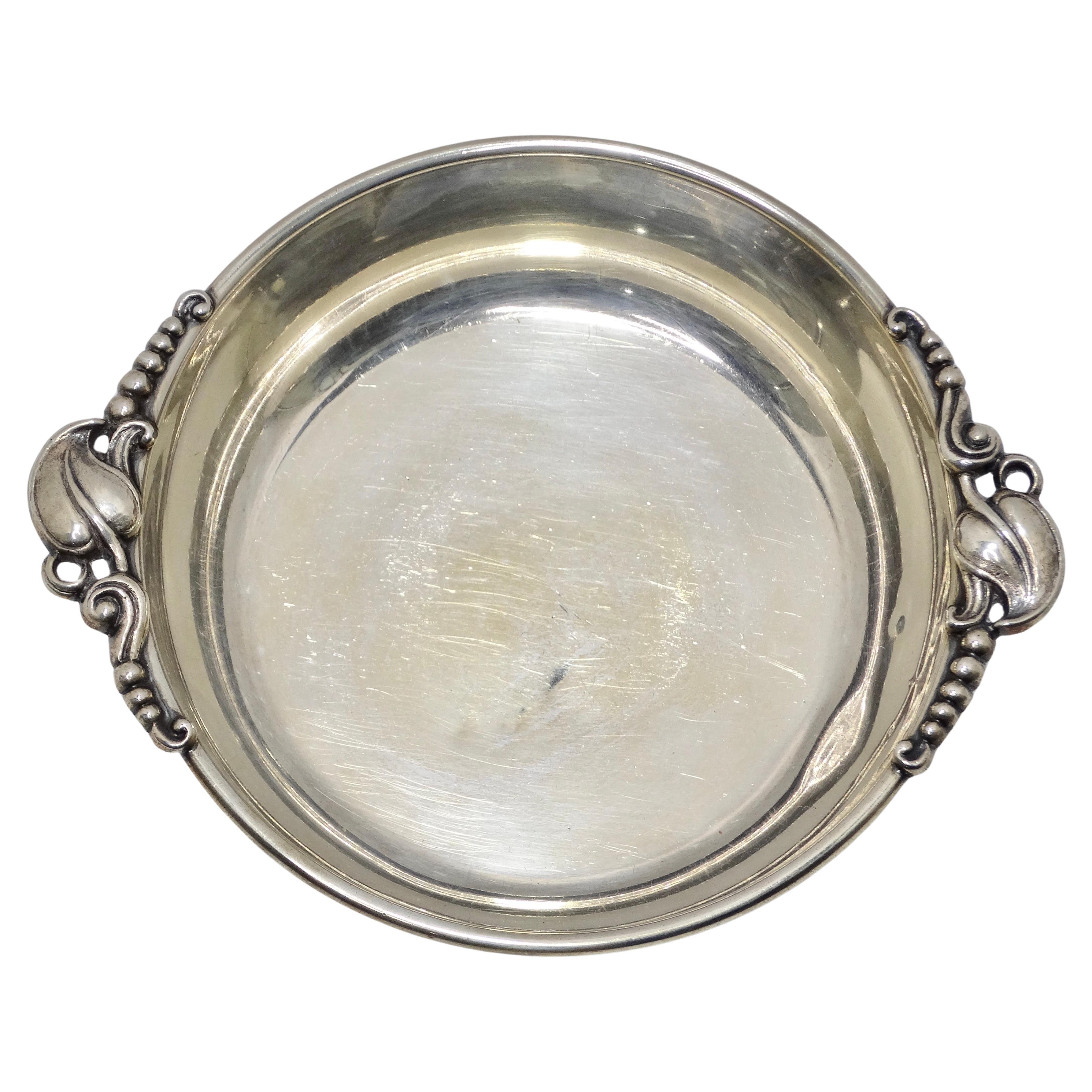 Antique Pure Silver Bowl For Sale