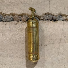 Antique Pyrene Brass Fire Extinguisher Vintage