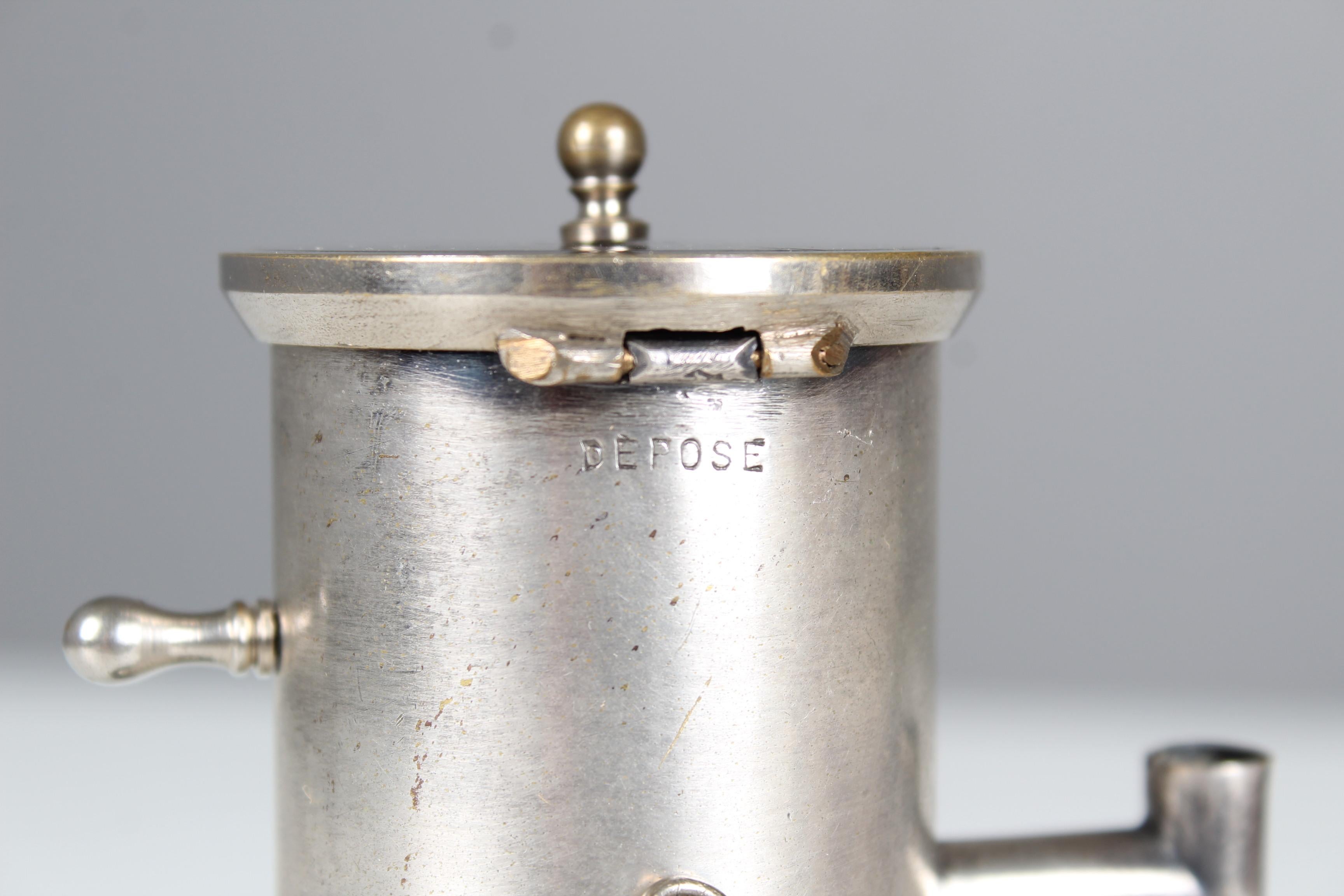 Antique Pyrogene, Smoking Utensil, France, Miniature Stove, Early 20th Century 8