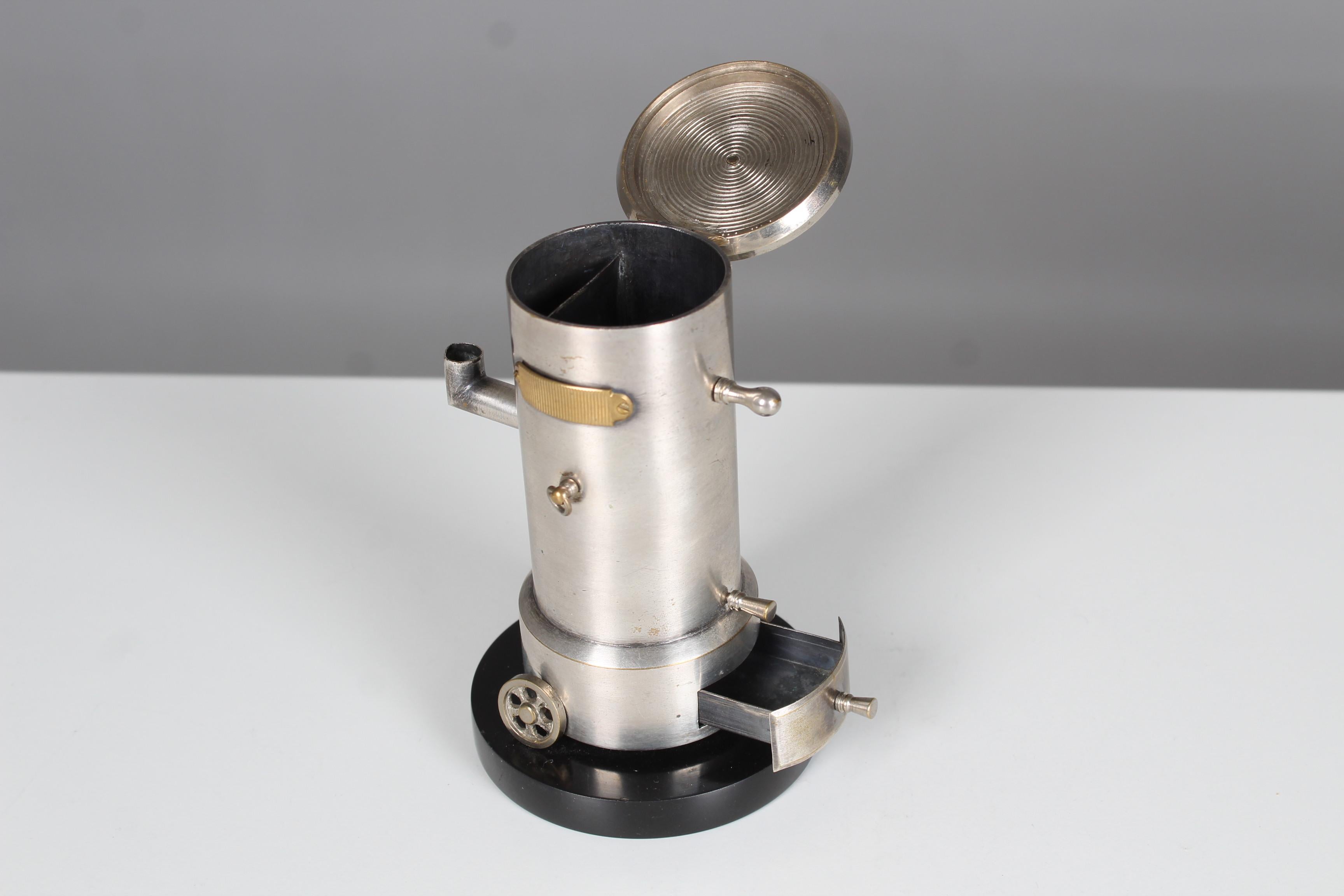 French Antique Pyrogene, Smoking Utensil, France, Miniature Stove, Early 20th Century