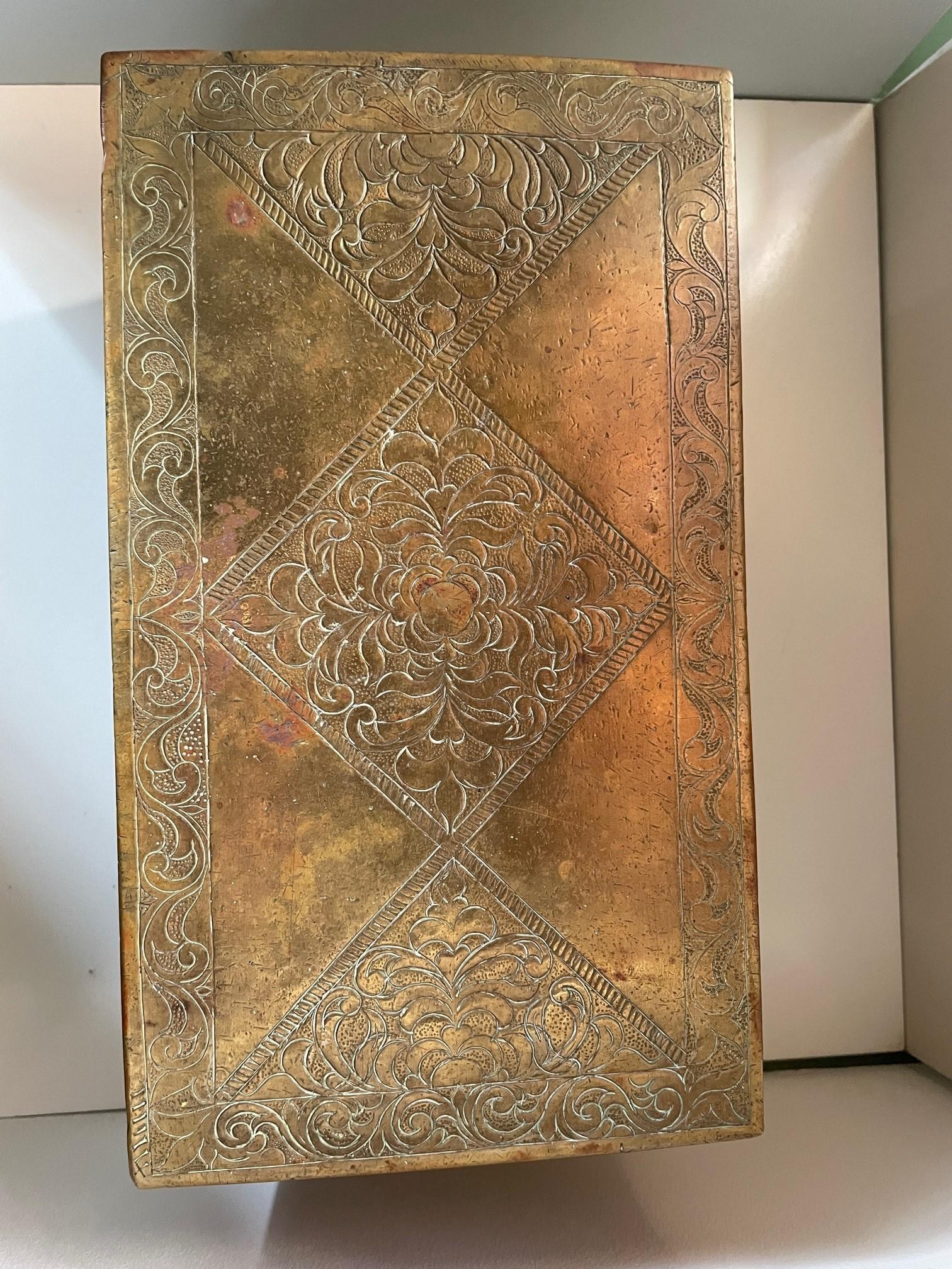 Antique Qajar Iran Lidded Box For Sale 1
