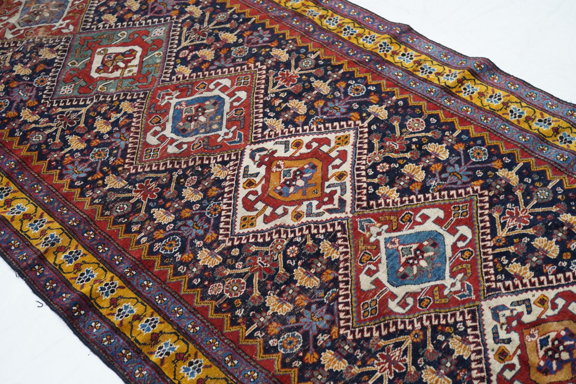 Antique Qashkai Rug For Sale 2