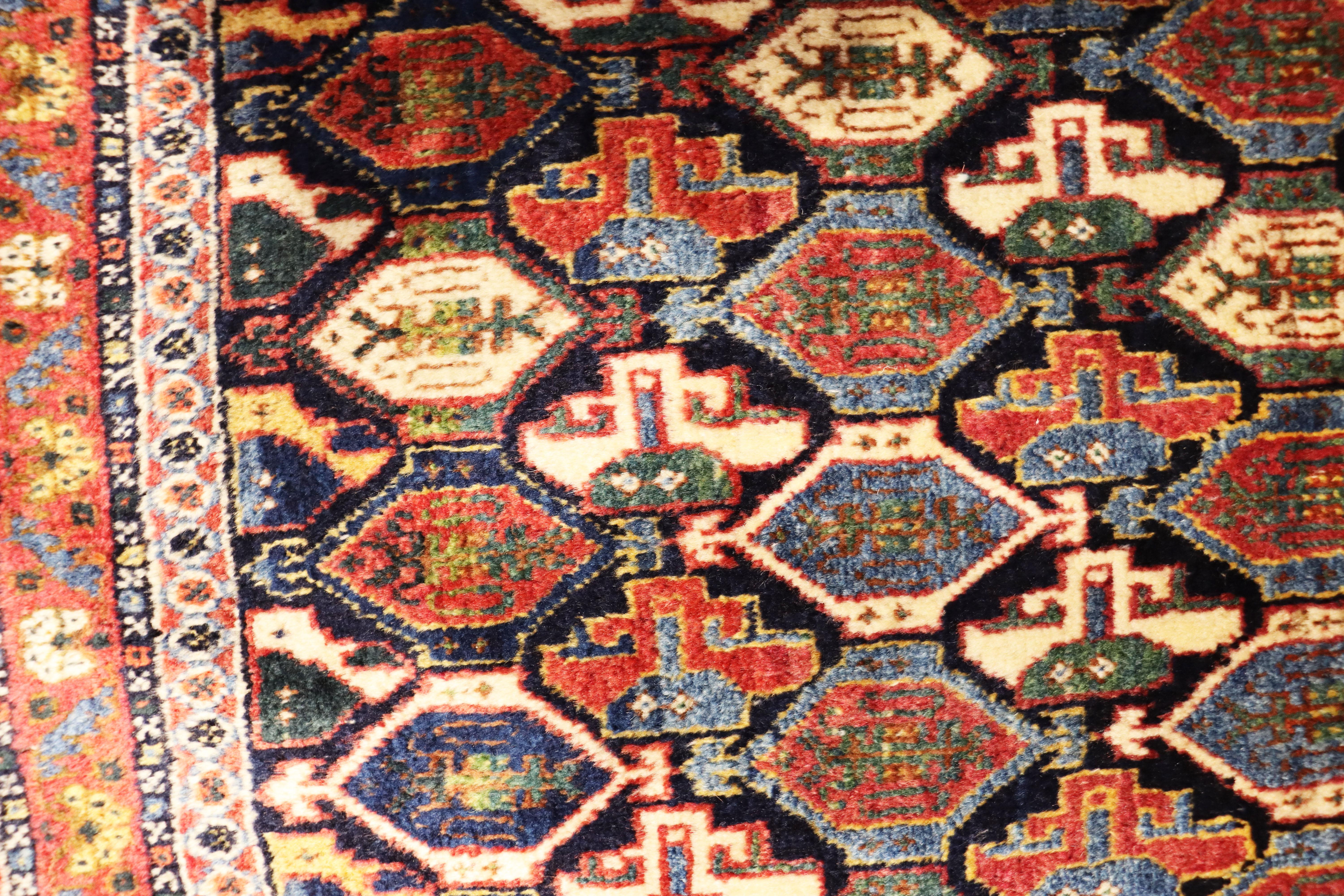 Tribal Antique Qashqai bag/ Rug, Unusual For Sale